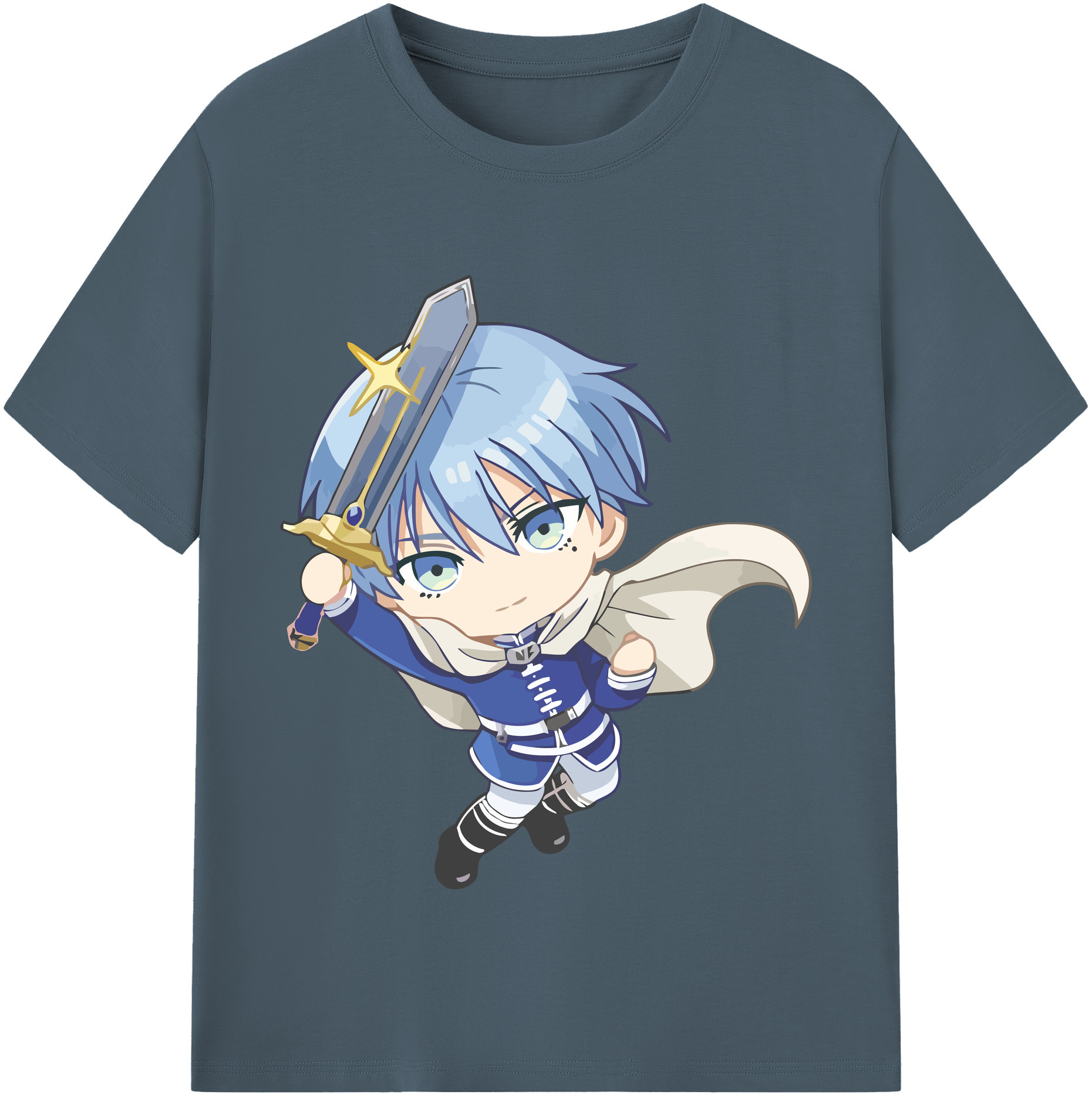 （画像用） 葬送のフリーレン Frieren 綿100％半袖Tシャツ（フロントプリント）